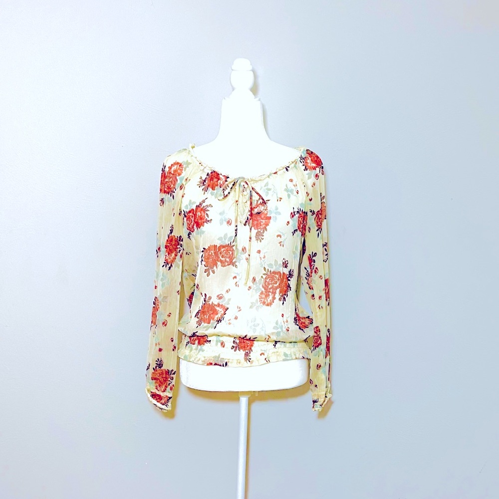 Decree Floral Sheer Blouse